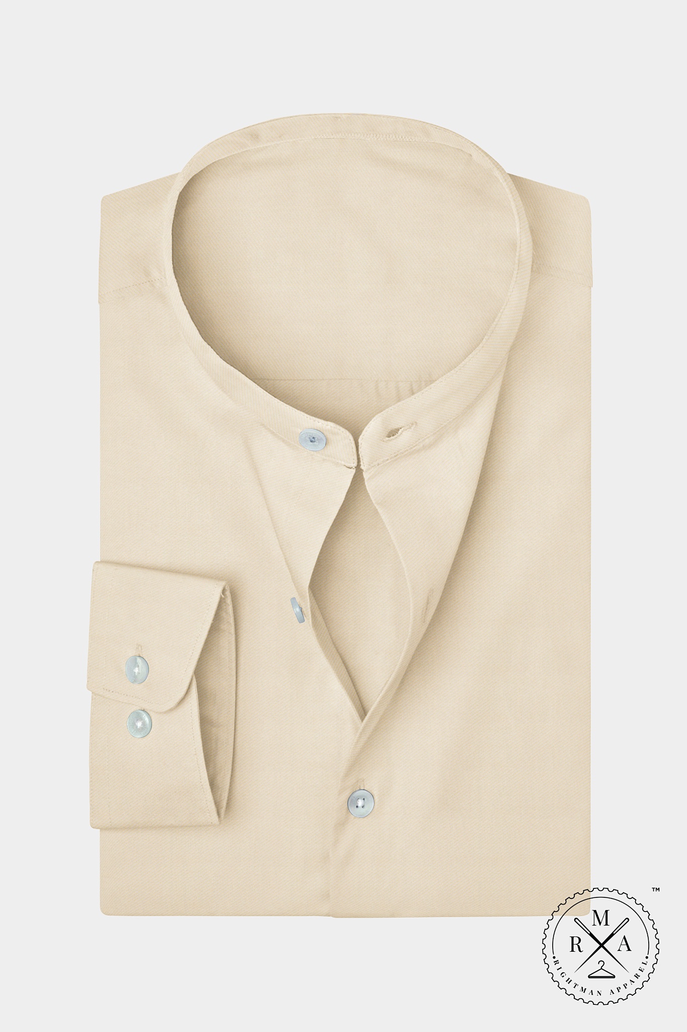 Elegant Beige Twill Shirt SH297